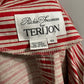Rickie Freeman Teri Jon 100% Linen Red Striped Blazer Sz-14 (Large)