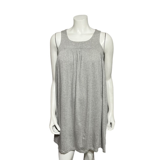 Philosophy Gray Pleated Flowy Knit Casual Summer Dress Sz-Small