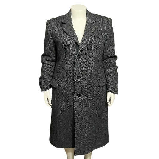 Vintage Wool Herringbone Unisex Coat Size-42 Men’s or Lg/XL Women’s