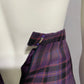 Vintage Women’s Plaid Purple Pleated Skirt Academia Sz-6/8