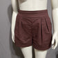 Abercrombie & Fitch Chocolate Flared Women’s Linen Cotton Shorts Sz-Medium