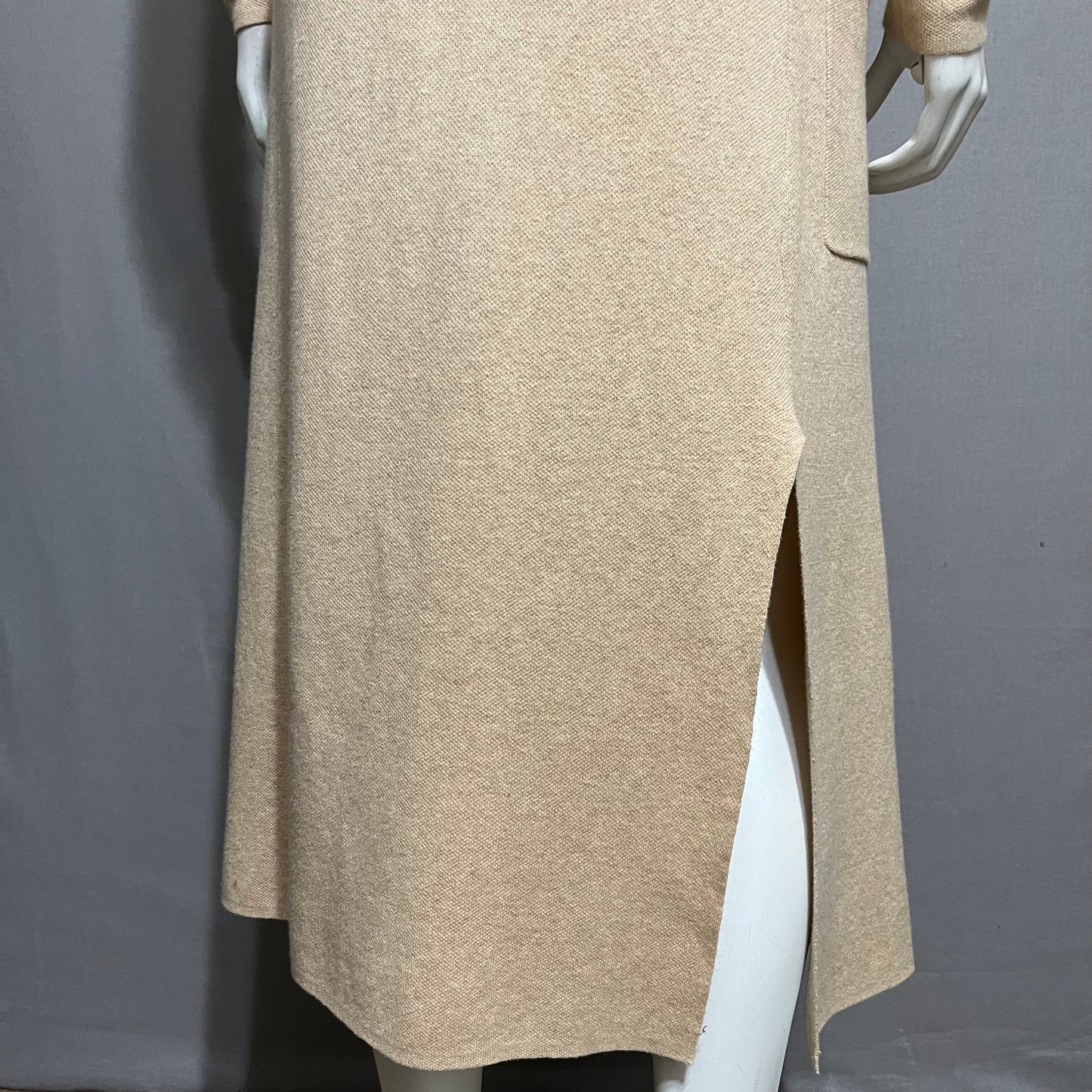 If It Were Me Neutral 100% Cotton Open Front Duster Cardigan Sz-XS