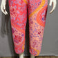 Neiman Marcus Pink Floral Sheer 2 Pc Pajama Pants Set Sz-1X