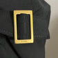 Gucci Black Flat Front Career Gold Buckle Trouser Pant Sz-48 (Large)