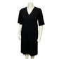 Calvin Klein Women’s Black Shift Dress 100% Wool Career Sz-Medium/Lg
