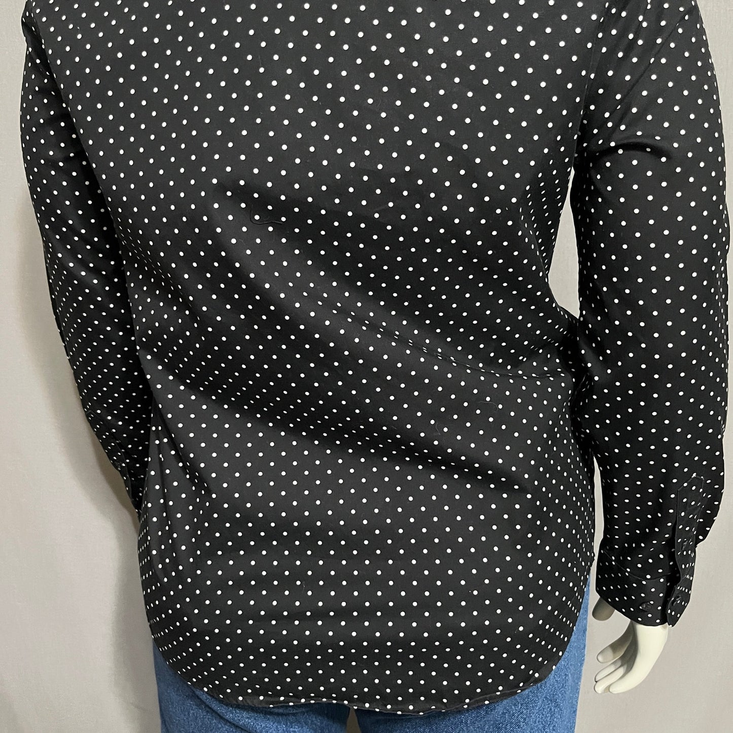 Jones New York Women’s Button Front Polka Dot Shirt 100% Cotton Sz-XL