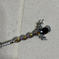 Vintage Silver With Purple & Yellow Jewels Kilt Pin Sword Brooch