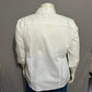 Lady Hathaway White Cotton Button Front Shirt 3/4 Sleeve Sz-XXL