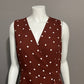 Ann Taylor Brown Polka Dot Dress Sz-8