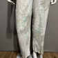 Chicos 100% Linen White/ Brown/ Paisley Pants Sz-1