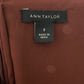 Ann Taylor Brown Polka Dot Dress Sz-8