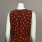 Ann Taylor Brown Polka Dot Dress Sz-8