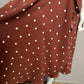 Ann Taylor Brown Polka Dot Dress Sz-8