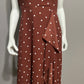 Ann Taylor Brown Polka Dot Dress Sz-8