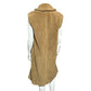 Marella Camel Wool Blend Sleeveless Oversized Coat Vest