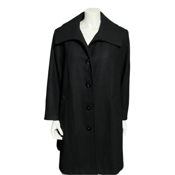 orrid Black Wool Blend Coat Sz-2