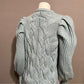 Ted Baker London Light Blue Chunky Cable Knit Oversized Cardigan Sz-0