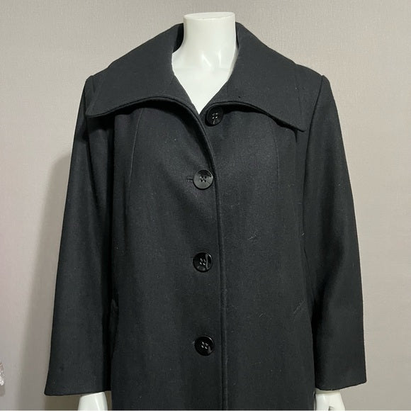 orrid Black Wool Blend Coat Sz-2