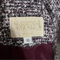 Alberto Makali Plum Tweed Fringe Blazer Sz-10