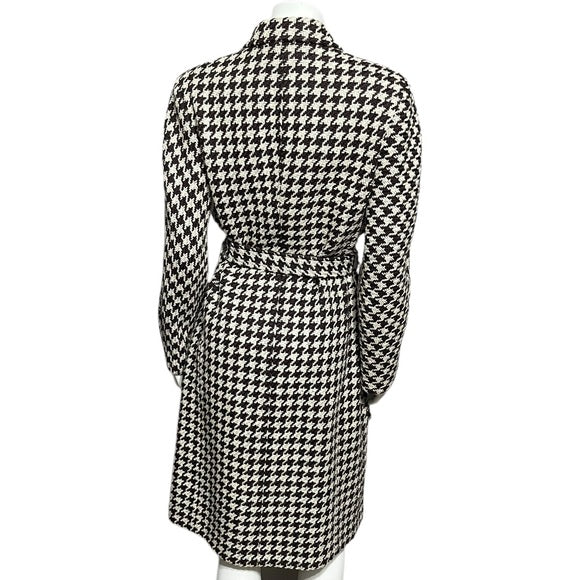 Anne Klein Houndstooth Brown Tailored Jacket Sz-8