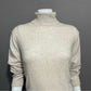 Croft & Barrow 100% Cashmere Oatmeal Heather Turtleneck Sz-Large