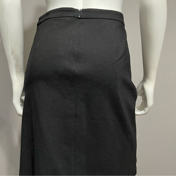 Carmen Black With Silver Circles Pencil Skirt Sz-4