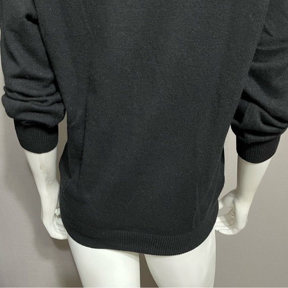 Croft Barrow 100% Cashmere Black Turtleneck Sz-Medium