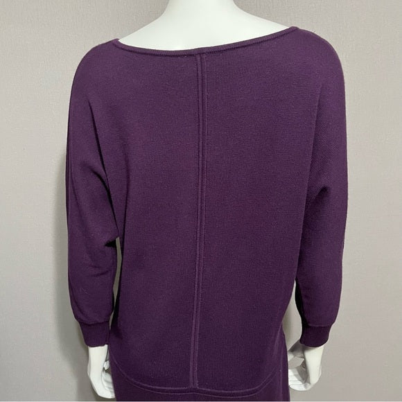 Lauren Ralph Lauren Purple Sweater Dress Sz-Medium