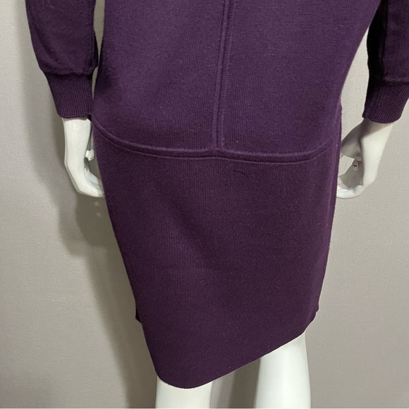 Lauren Ralph Lauren Purple Sweater Dress Sz-Medium