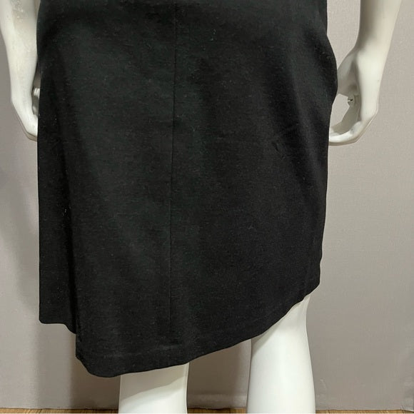 Carmen Black With Silver Circles Pencil Skirt Sz-4