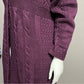 Aran crafts 100% Merino Wool Purple Longline Sweater Sz-XL