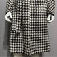 Anne Klein Houndstooth Brown Tailored Jacket Sz-8