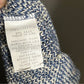 Isle Of Cotton 100% Cotton Blue | White Geometric Sweater Sz-Medium