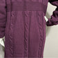 Aran crafts 100% Merino Wool Purple Longline Sweater Sz-XL