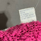Vintage Carson Pirie Scott Textured Faux Pearl Collar Pink Sweater Sz-Medium