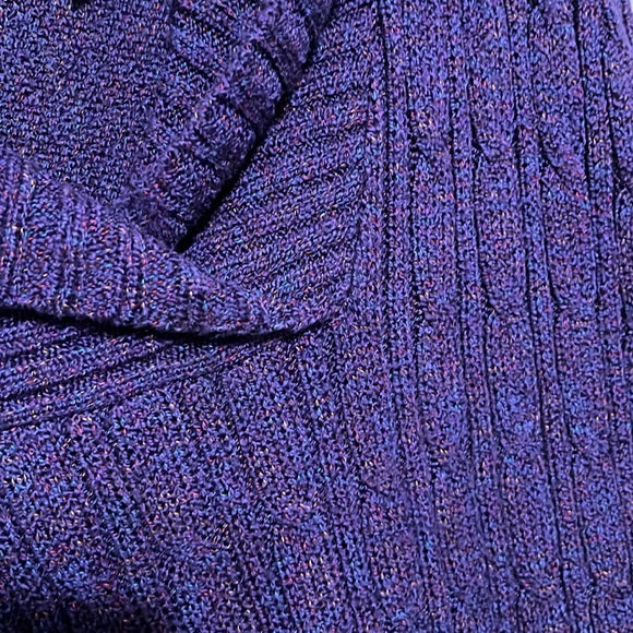 Dressbarn Purple Multicolored Sweater Sz-2X