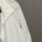 Chico’s White Embroidered Sleeve Lightweight Rain Jacket Sz-12/14