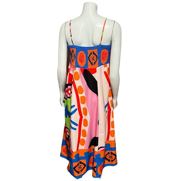 SHEIN Multicolored Artsy Lightweight Flowy Dress Sz-Large