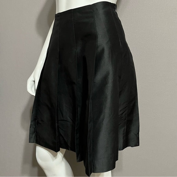 Banana Republic Black Like Silk Skirt Sz-0