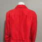 Chico’s Tomato Red Modal Lightweight Rain Safari Jacket Sz-1X