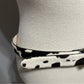 Aimee Lynn Geniune Leather Animal Hair Cow Print Belt Sz-Medium