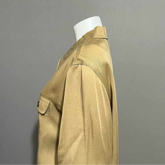 Vintage LT Sport 100% Tencel Lyocell (Flawed) Tan Shacket Sz-Large