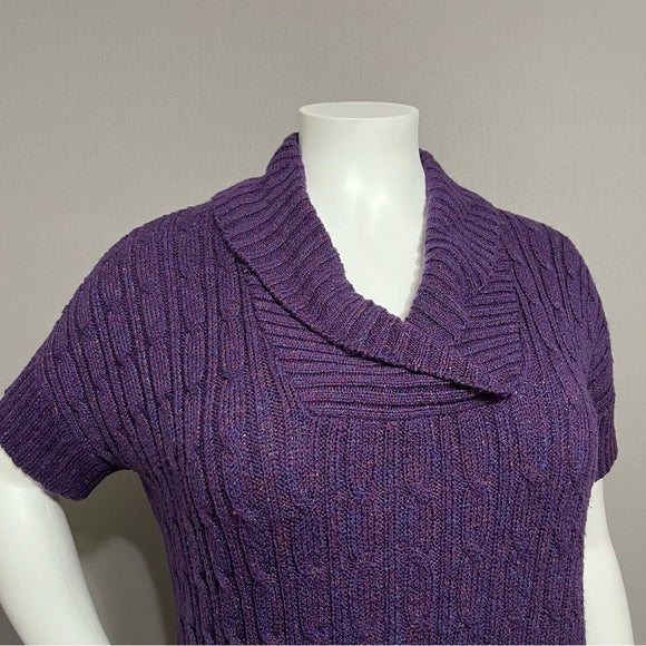 Dressbarn Purple Multicolored Sweater Sz-2X