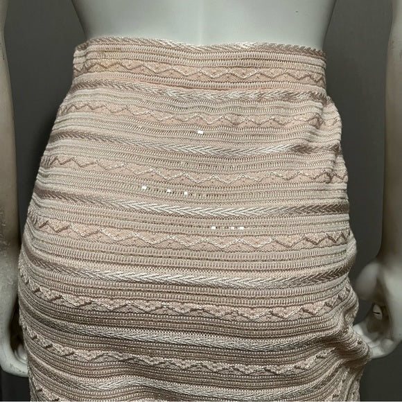 St. John Light Pink Sparkle Career Pencil Skirt Sz-4