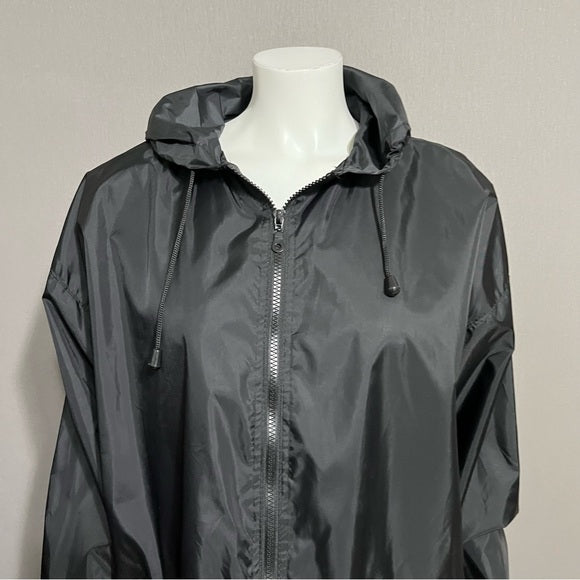 Shed Rain Nylon With Hood Rain Jacket Sz-Large/XL