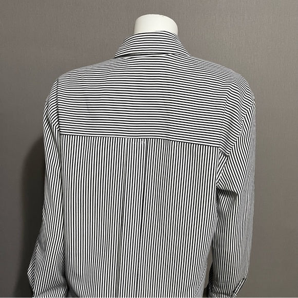 Chaus Striped Button Front Shirt Sz-Small