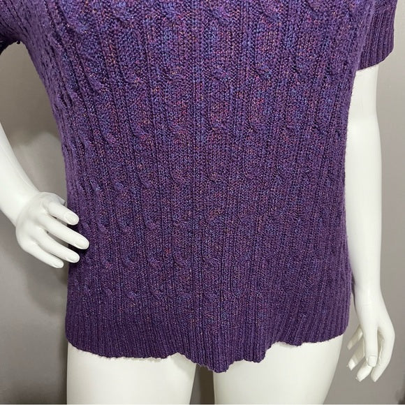 Dressbarn Purple Multicolored Sweater Sz-2X