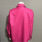 Talbots 100% Cotton Checkered Print Pink Shirt Sz-14