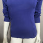 Chico’s Rayon Blend Bluish Purple Turtleneck Sweater Sz-Medium