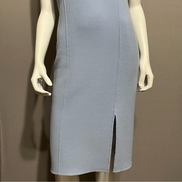 Doncaster Light Blue 100% Wool Pencil Dress Sz-4